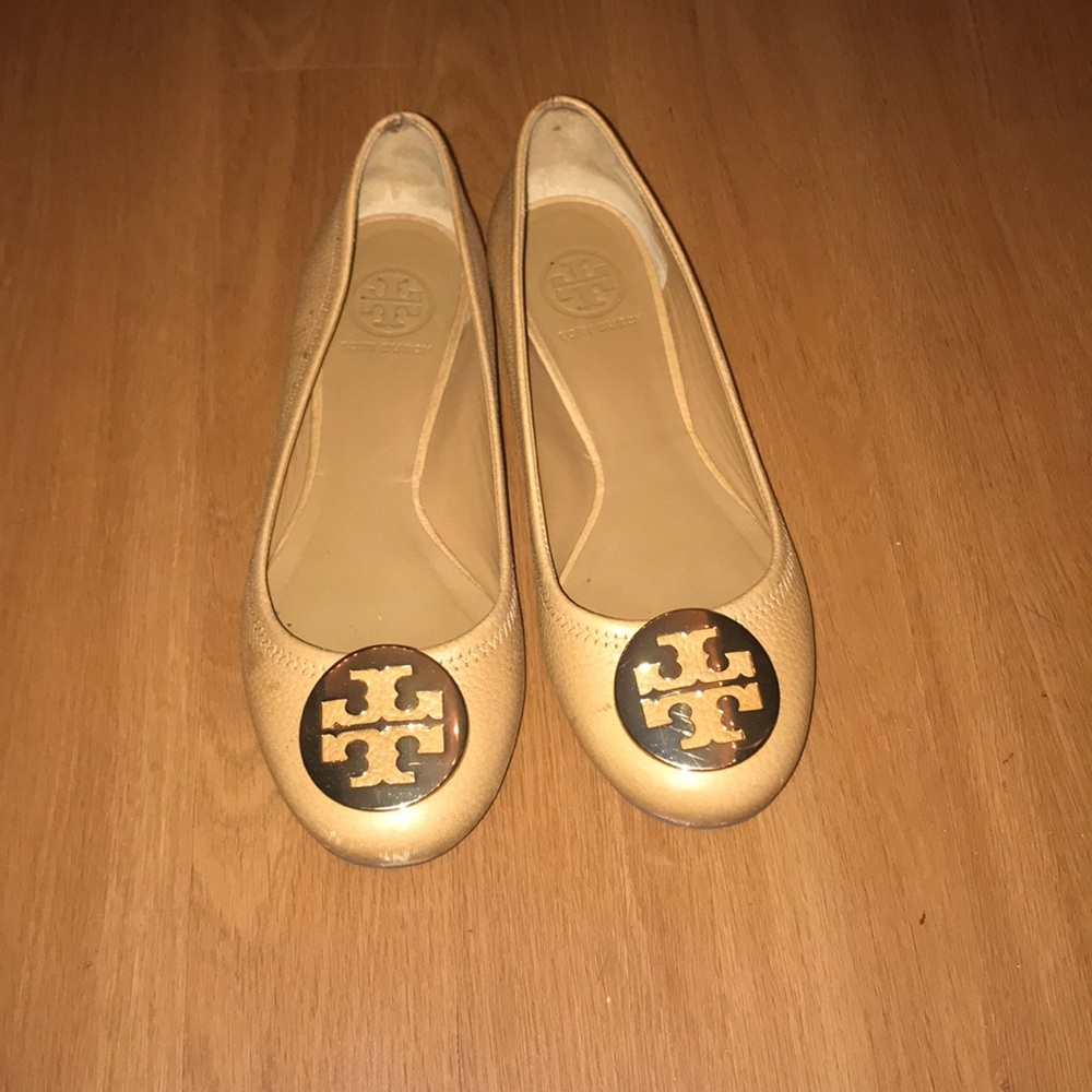 Tan Tory Burch flats